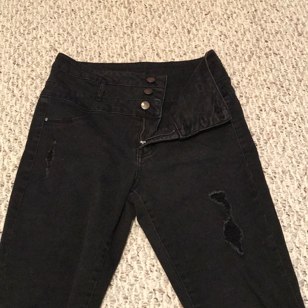 Refuge High Waisted Black Jeans